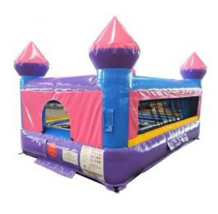 Indoor Bounce House - Pink, Purple, Blue
