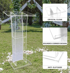 Clear acrylic Lectern